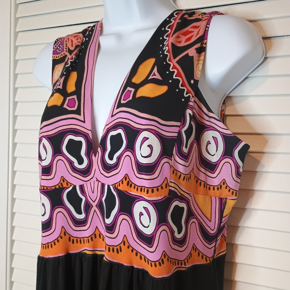 Colorful Patterned Maxi Dress - Picture 6 of 6